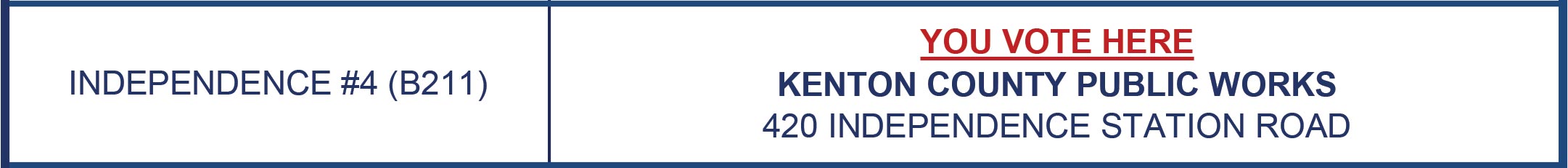 KENTON COUNTY PUBLIC WORKS 420 INDEPENDENCE STATION ROAD