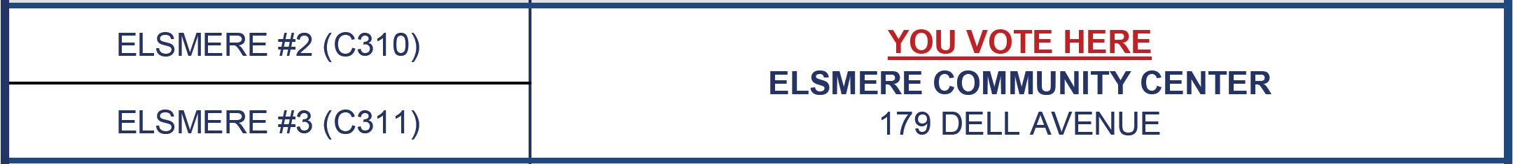 ELSMERE COMMUNITY CENTER179 DELL AVENUE